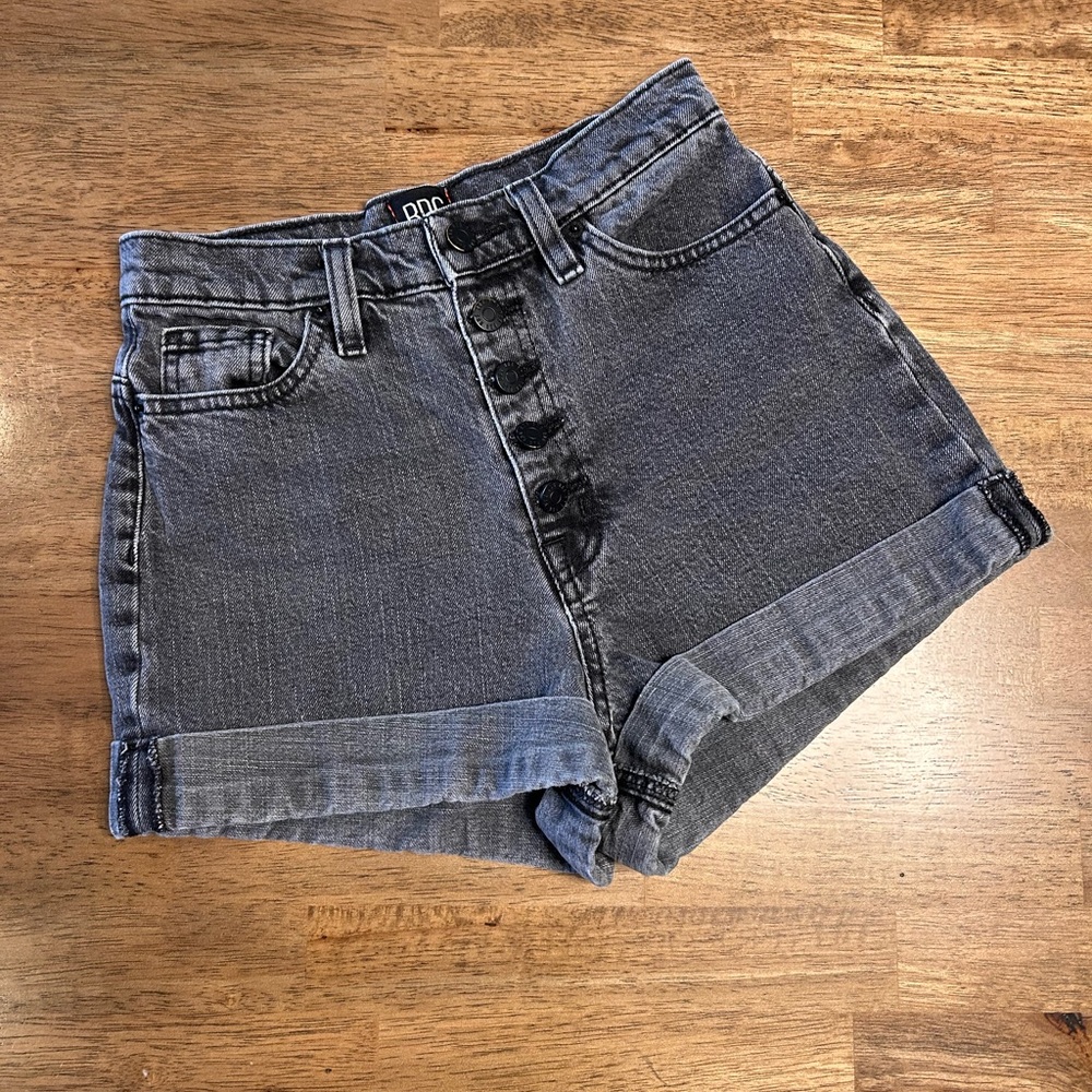 BDG Black Jean Shorts High-Waisted Rigid Denim